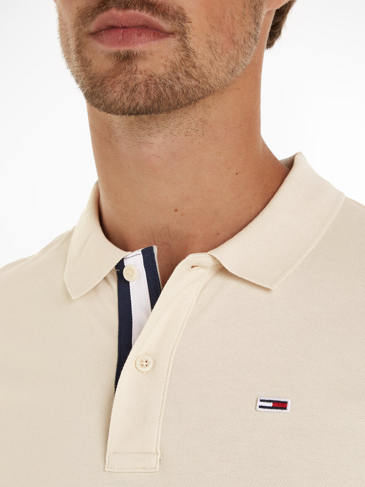 TJM SLIM PLACKET POLO - NEWSPRINT