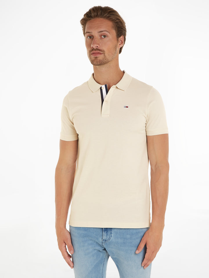 TJM SLIM PLACKET POLO - NEWSPRINT