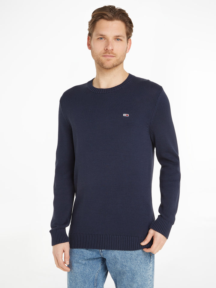 TJM ESSENTIAL CREW NECK SWEAT - NAVY