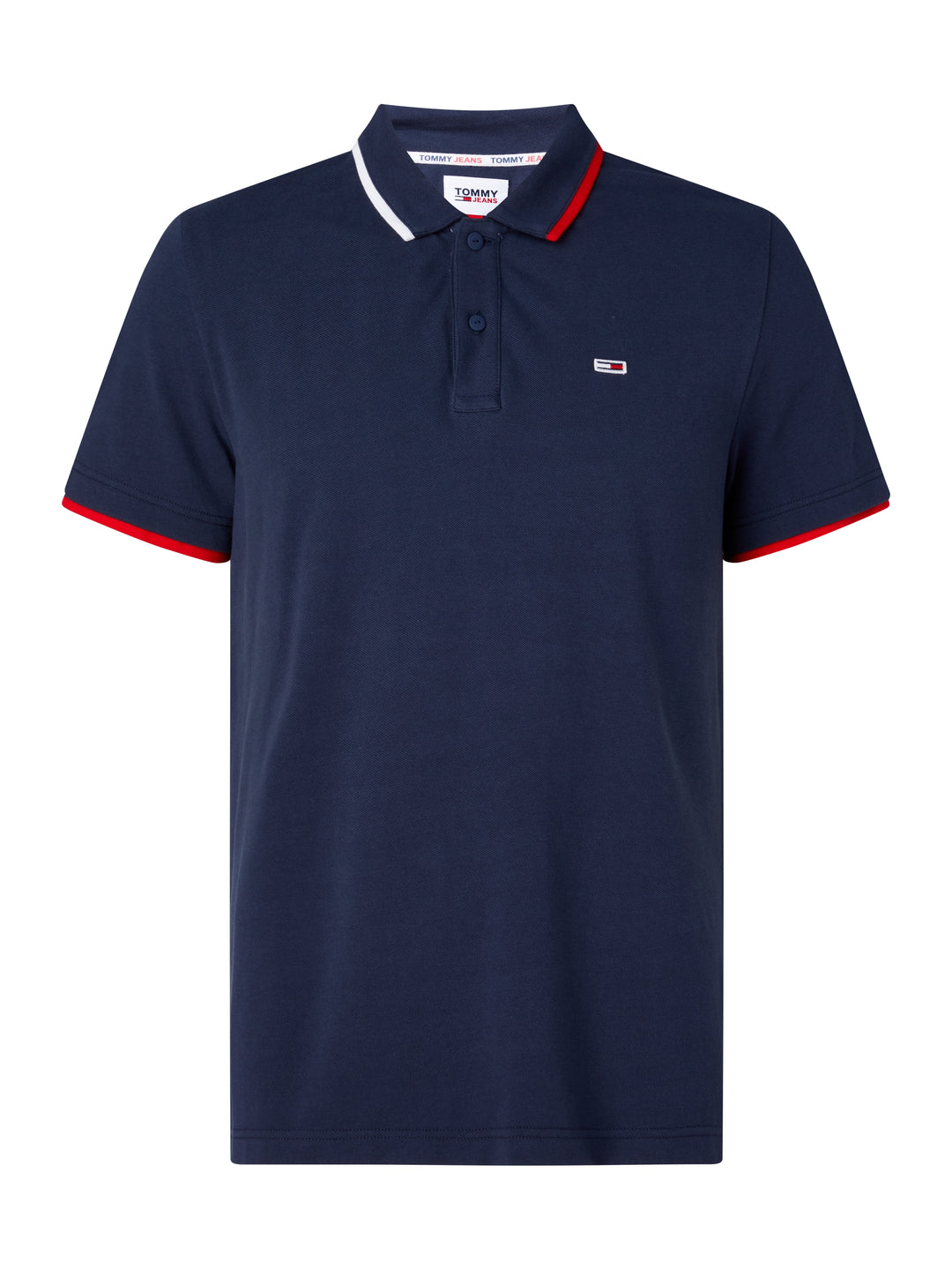 TJM REG FLAG NECK POLO - NAVY