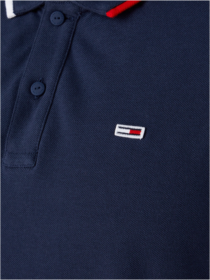 TJM REG FLAG NECK POLO - NAVY