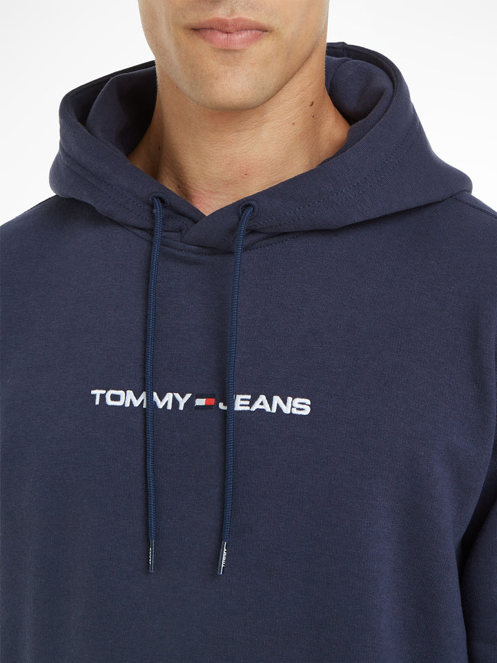 TJM REG LINEAR HOODIE - NAVY
