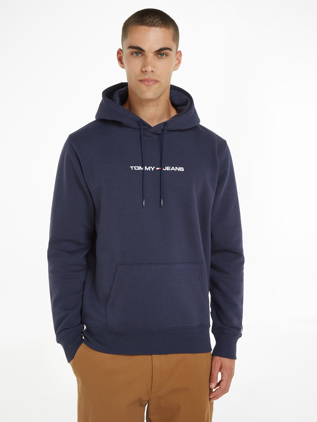 TJM REG LINEAR HOODIE - NAVY
