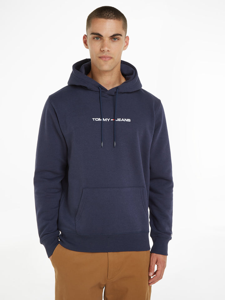 TJM REG LINEAR HOODIE - NAVY