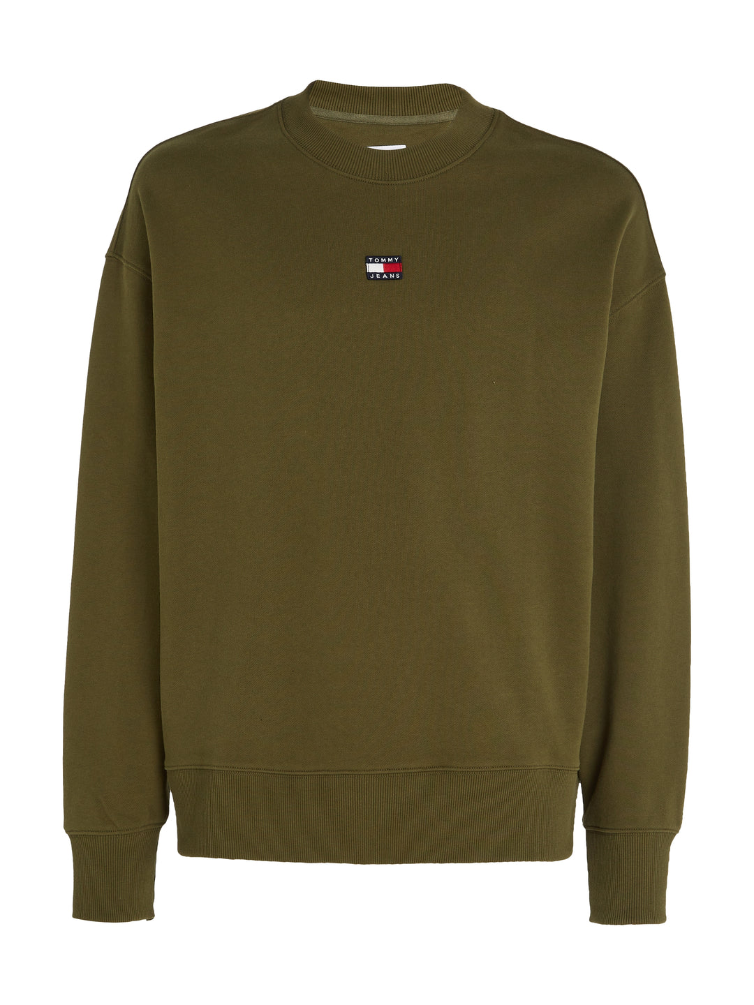 TJM RLX XS BADGE CREW - OLIVE