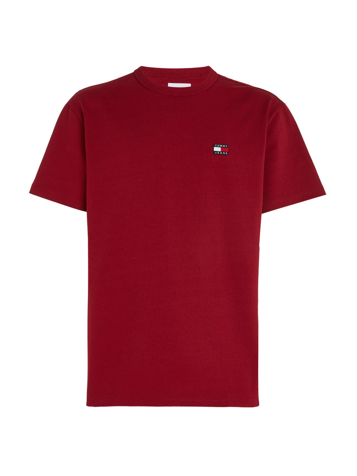 TJM CLSC TOMMY XS BADGE TEE - ROUGE