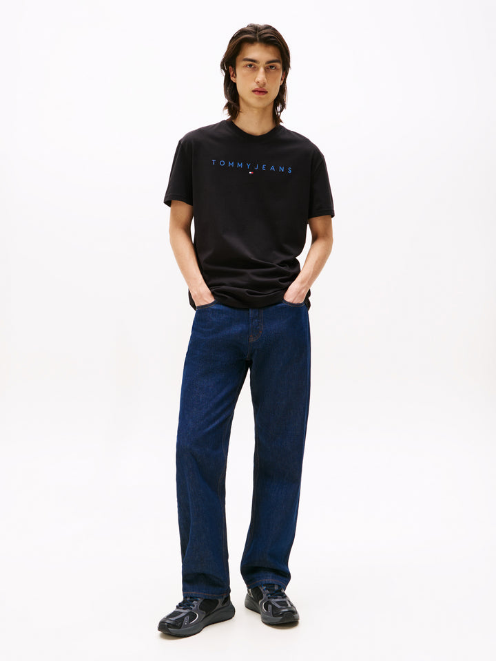 TJM REG LINEAR LOGO TEE - BLACK