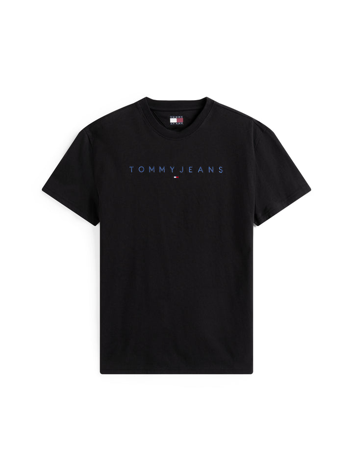 TJM REG LINEAR LOGO TEE - BLACK
