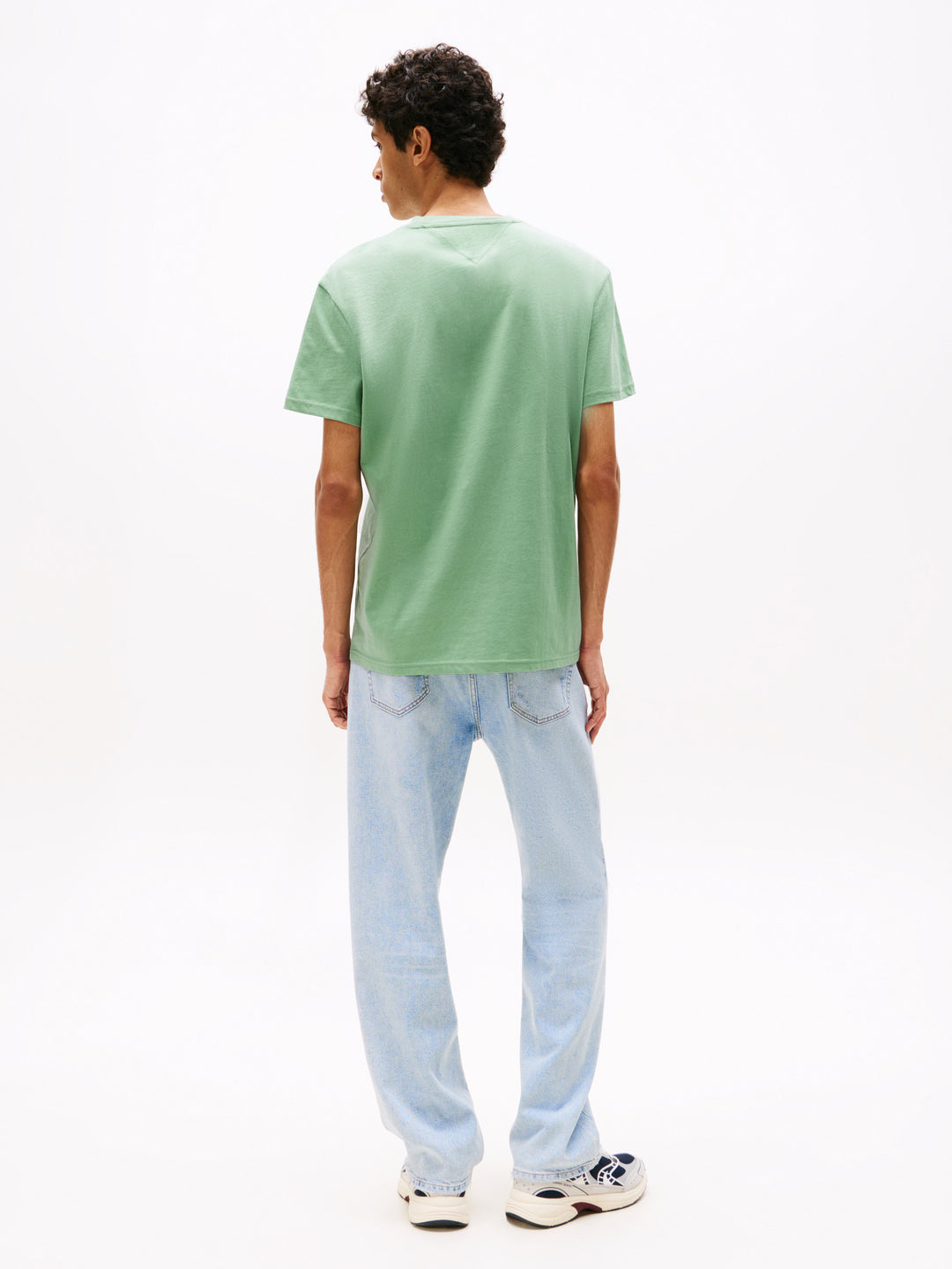 TJM REG LINEAR LOGO TEE - CLOUDY JADE MULTI
