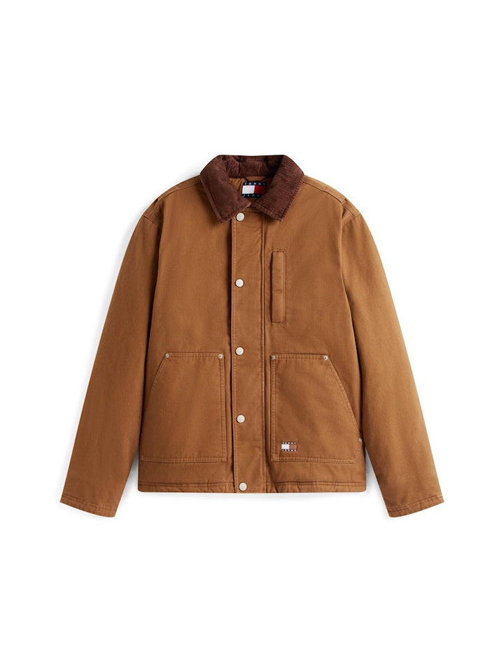 TJM TWILL CHORE JACKET - PECAN NUT