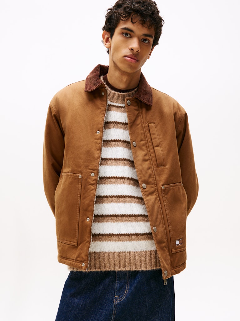 TJM TWILL CHORE JACKET - PECAN NUT