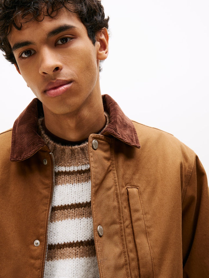 TJM TWILL CHORE JACKET - PECAN NUT