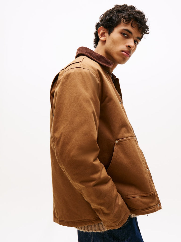 TJM TWILL CHORE JACKET - PECAN NUT