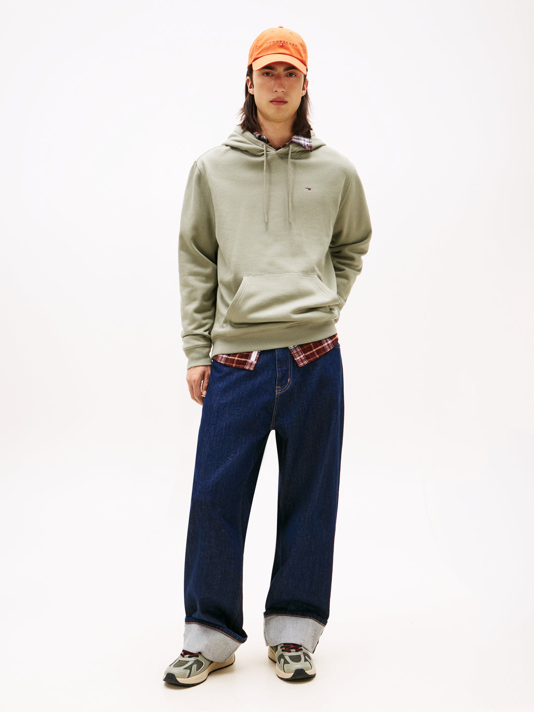 TJM REG S FLAG HOODIE - UTILITY SAGE