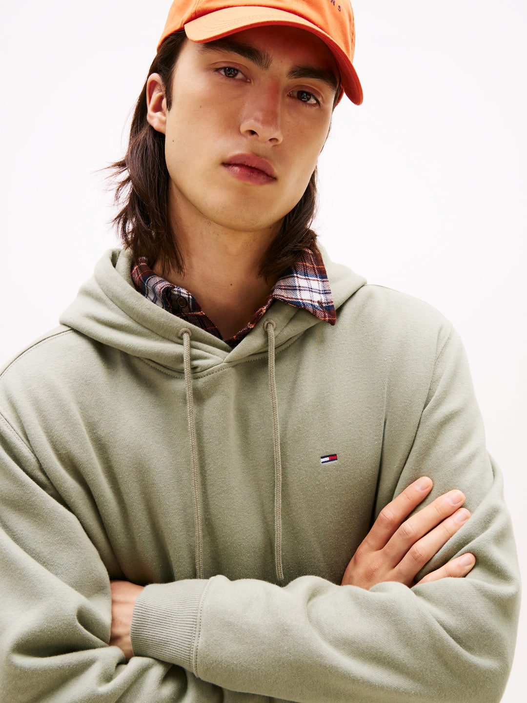TJM REG S FLAG HOODIE - UTILITY SAGE