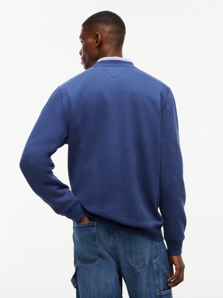TOMMY JEANS REG S FLAG CREW - BASIC NAVY