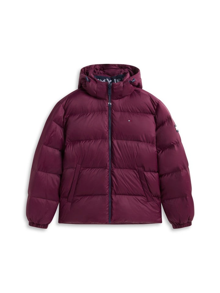 TOMMY JEANS ESSENTIAL DOWN JACKET - BERRY