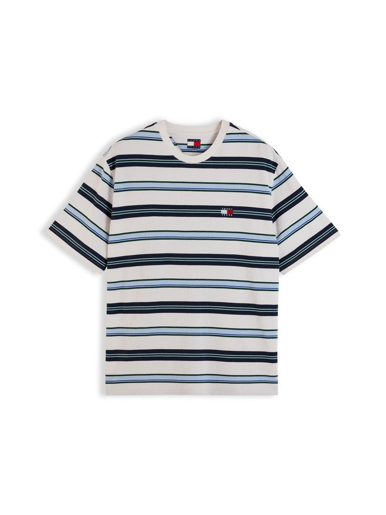 TOMMY JEANS 90S STRIPE TEE - OFF WHITE STRIPE