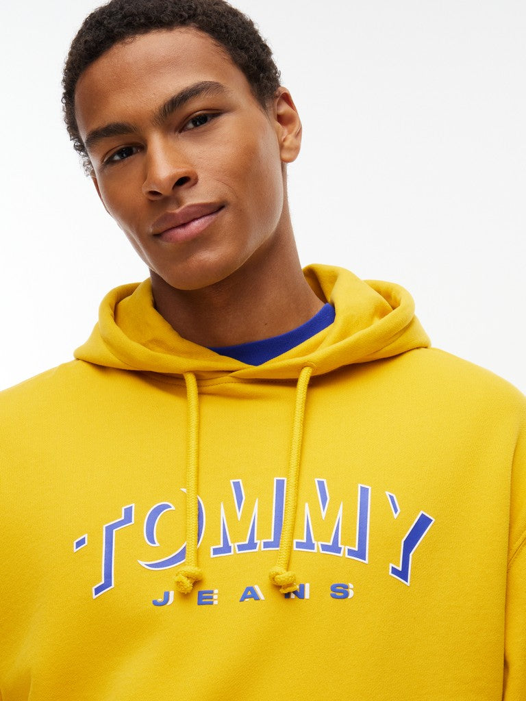 TOMMY JEANS RLX TOMMY DNA HOODIE - YELLOW