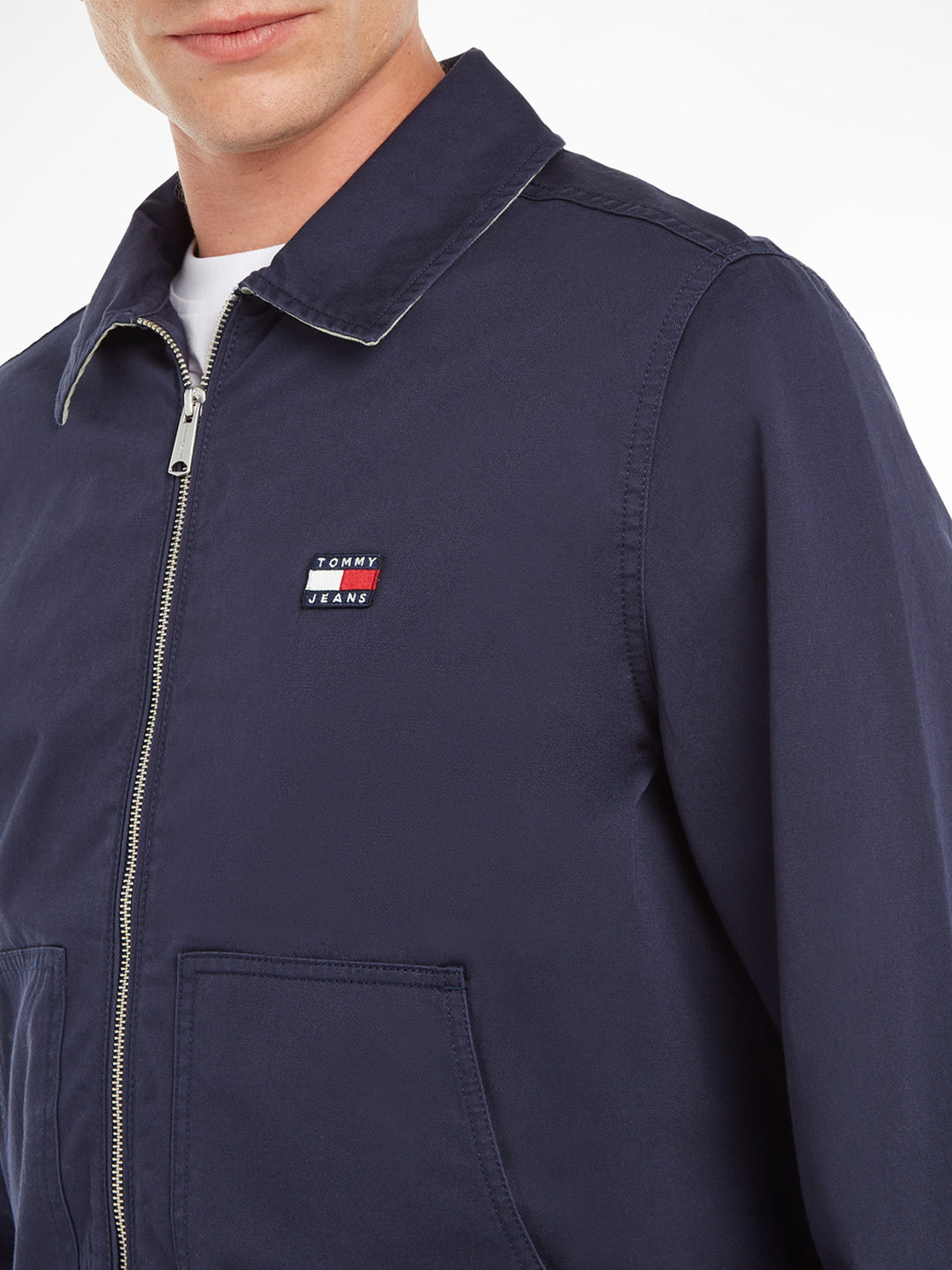 TJ REGULAR COTTON JACKET - NAVY
