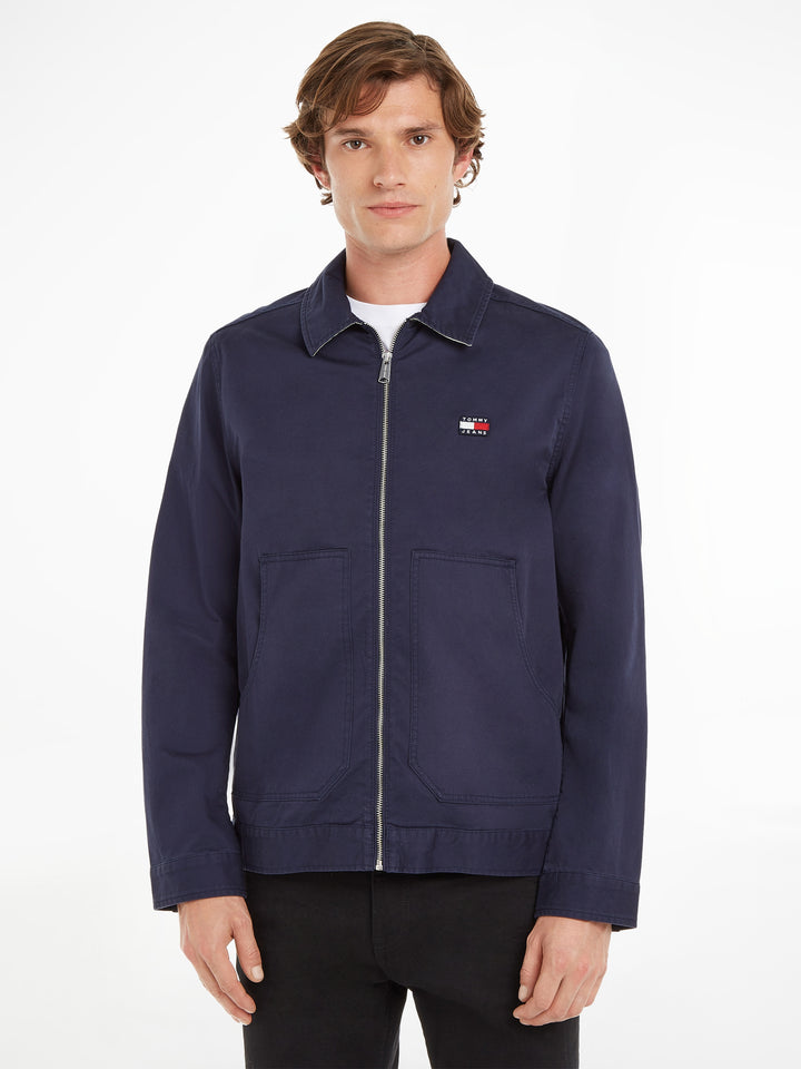 TJ REGULAR COTTON JACKET - NAVY
