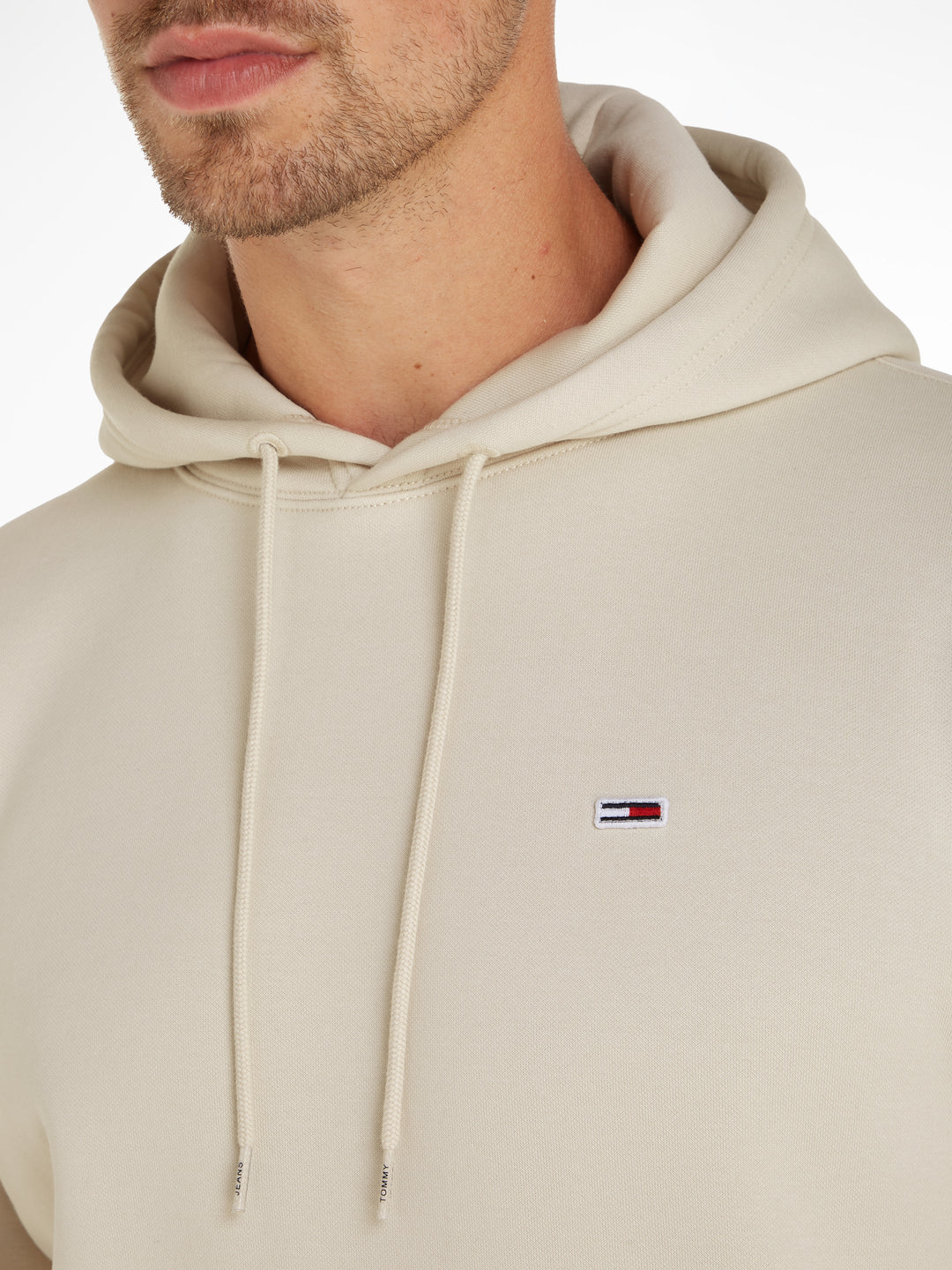 TJ REGULAR FLEECE HOODIE - NEWSPRINT