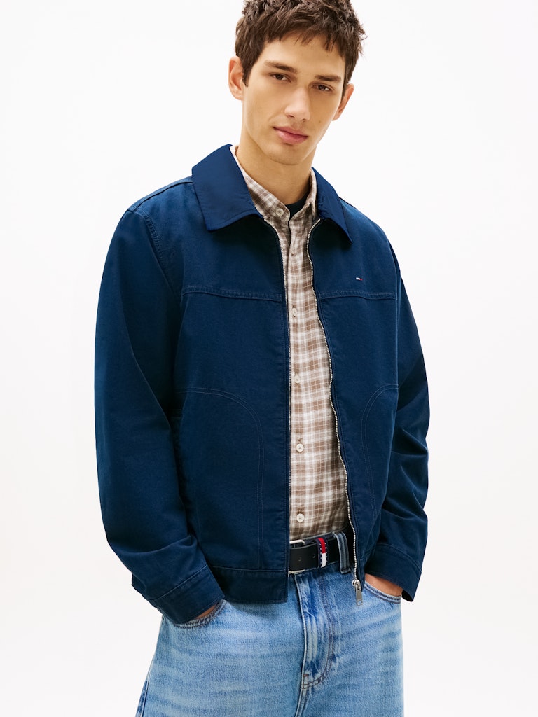 TOMMY JEANS REG COTTON RANCH JACKET - NAVY