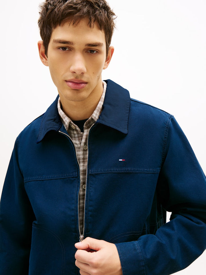 TOMMY JEANS REG COTTON RANCH JACKET - NAVY