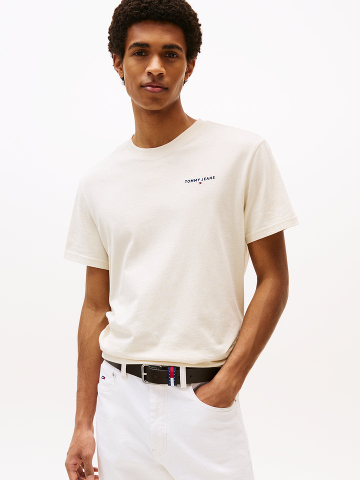 TJM SLIM LINEAR CHEST TEE - DESERT SAND