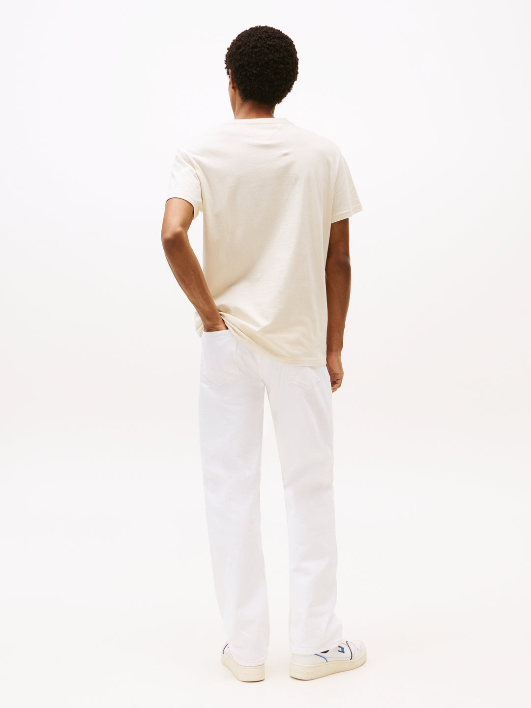 TJM SLIM LINEAR CHEST TEE - DESERT SAND