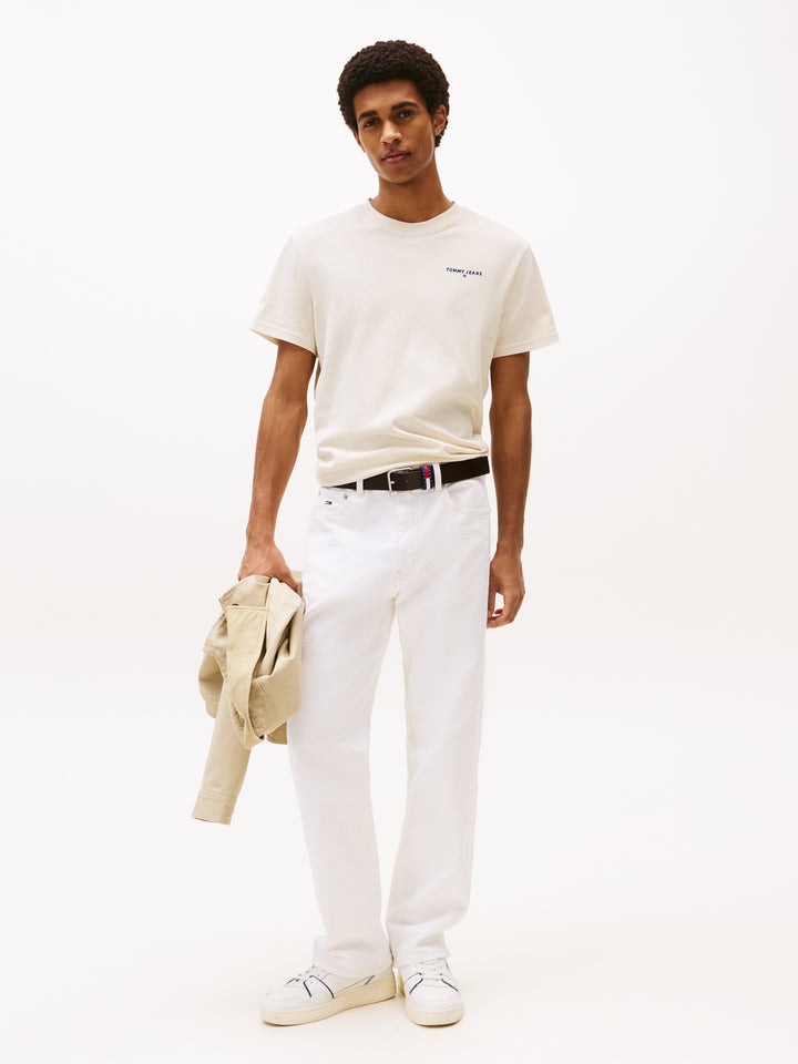 TJM SLIM LINEAR CHEST TEE - DESERT SAND