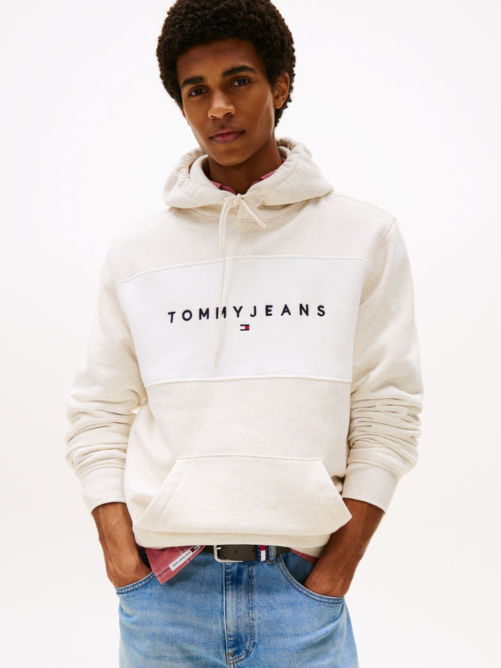 TJM REG CBLK LINEAR LOGO HD - OAT/ECRU