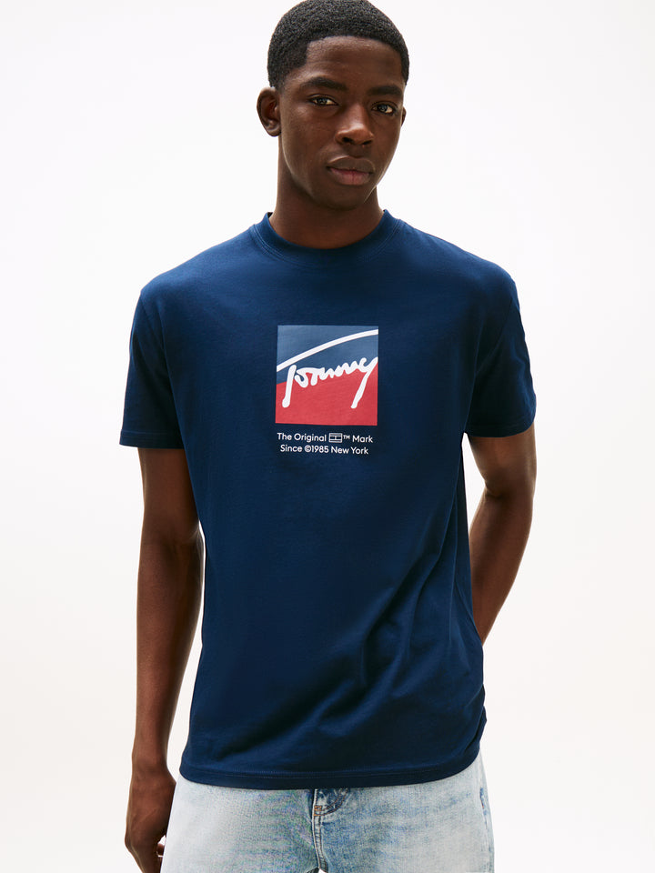 TJM REG RWB DNA TEE - NAVY