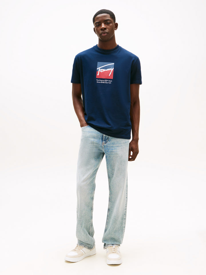 TJM REG RWB DNA TEE - NAVY
