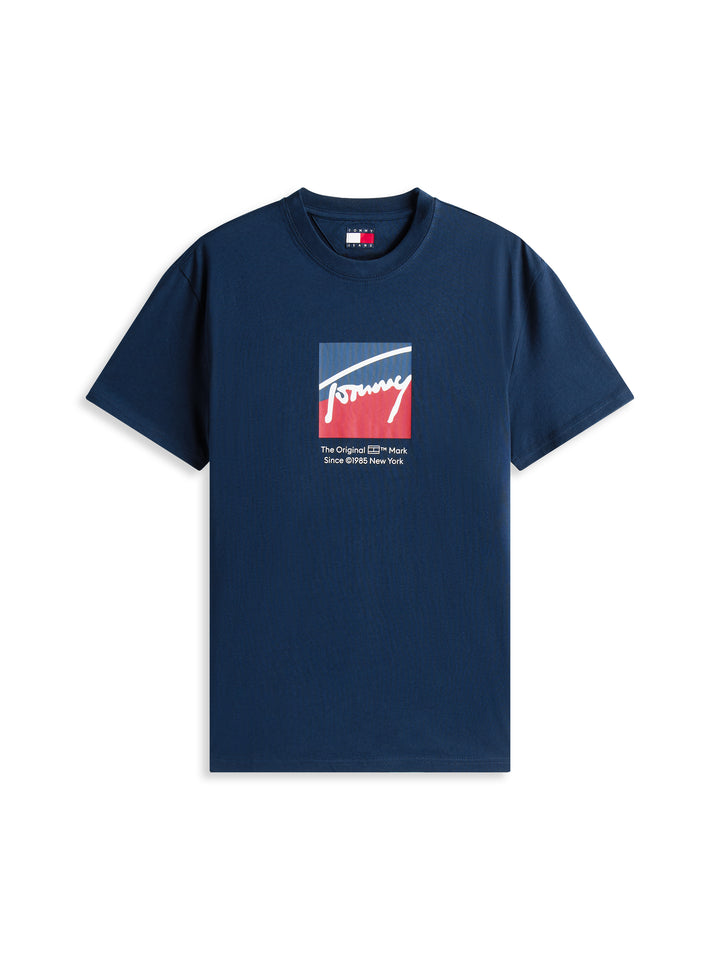TJM REG RWB DNA TEE - NAVY