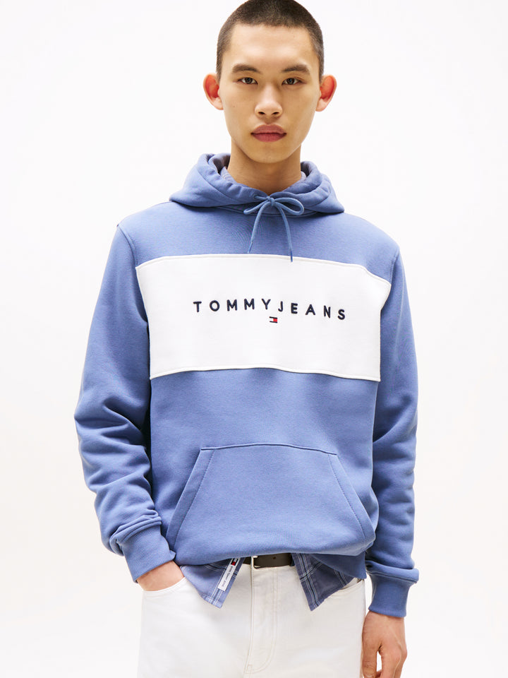 TJM REG CBLK LINEAR LOGO HD - BLUE/ECRU