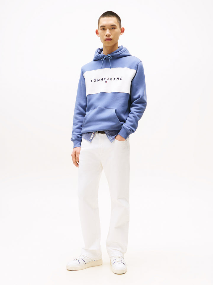 TJM REG CBLK LINEAR LOGO HD - BLUE/ECRU