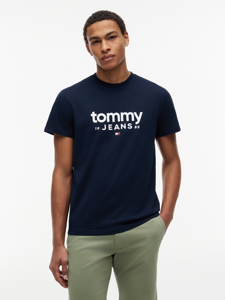 TOMMY JEANS SLIM GRAPHIC TEE - NIGHT NAVY