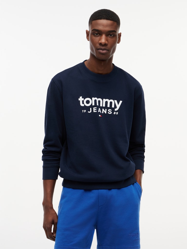 TOMMY JEANS GRAPHIC CREWNECK - NIGHT NAVY