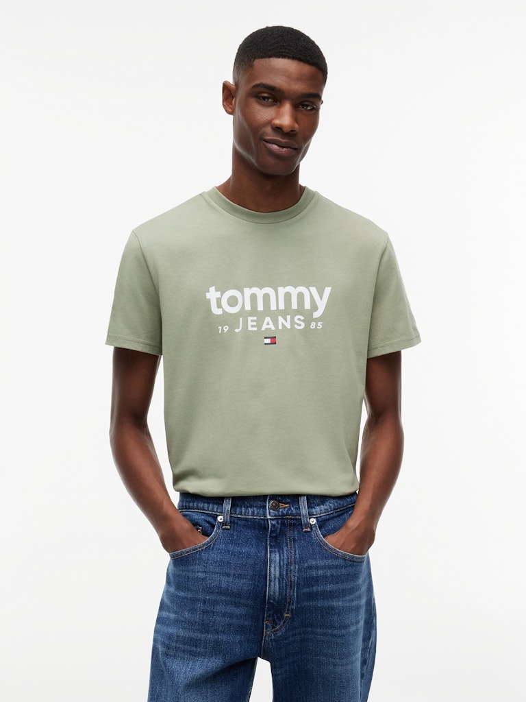 TOMMY JEANS SLIM GRAPHIC TEE - SPRING OLIVE