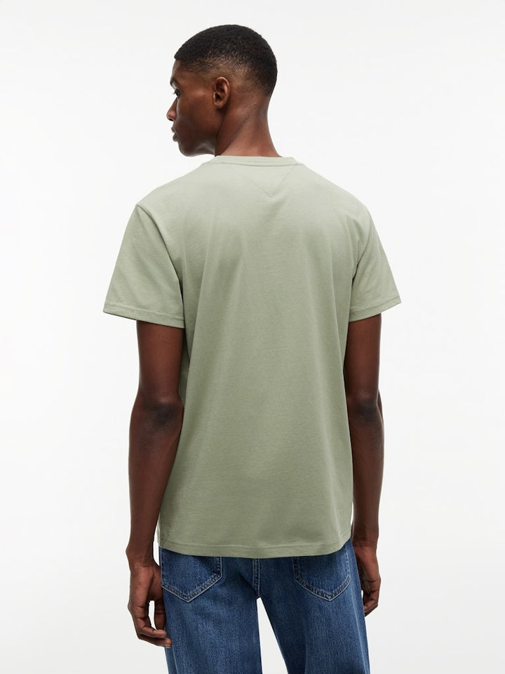 TOMMY JEANS SLIM GRAPHIC TEE - SPRING OLIVE