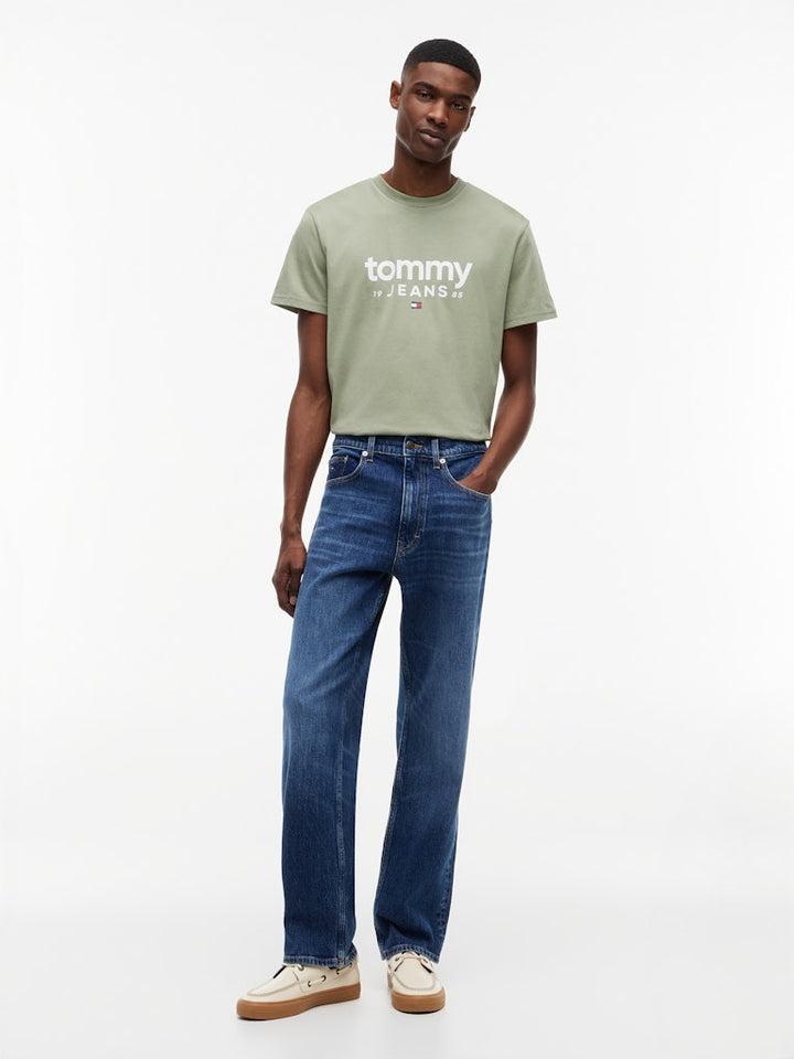 TOMMY JEANS SLIM GRAPHIC TEE - SPRING OLIVE