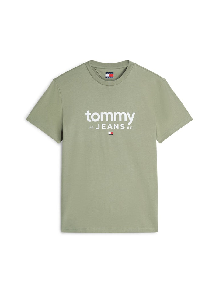 TOMMY JEANS SLIM GRAPHIC TEE - SPRING OLIVE