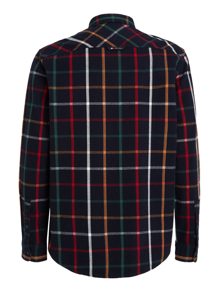TJM REG CHECK FLANNEL SHIRT - NIGHT NAVY
