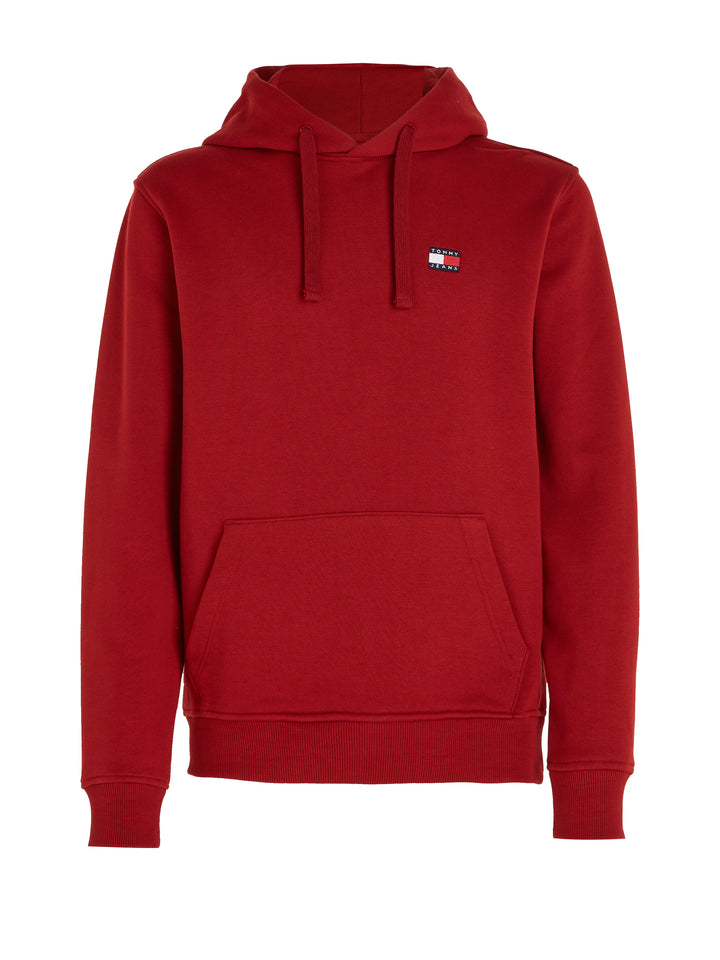 TJM REG BADGE HOODIE EXT - MAGMA RED