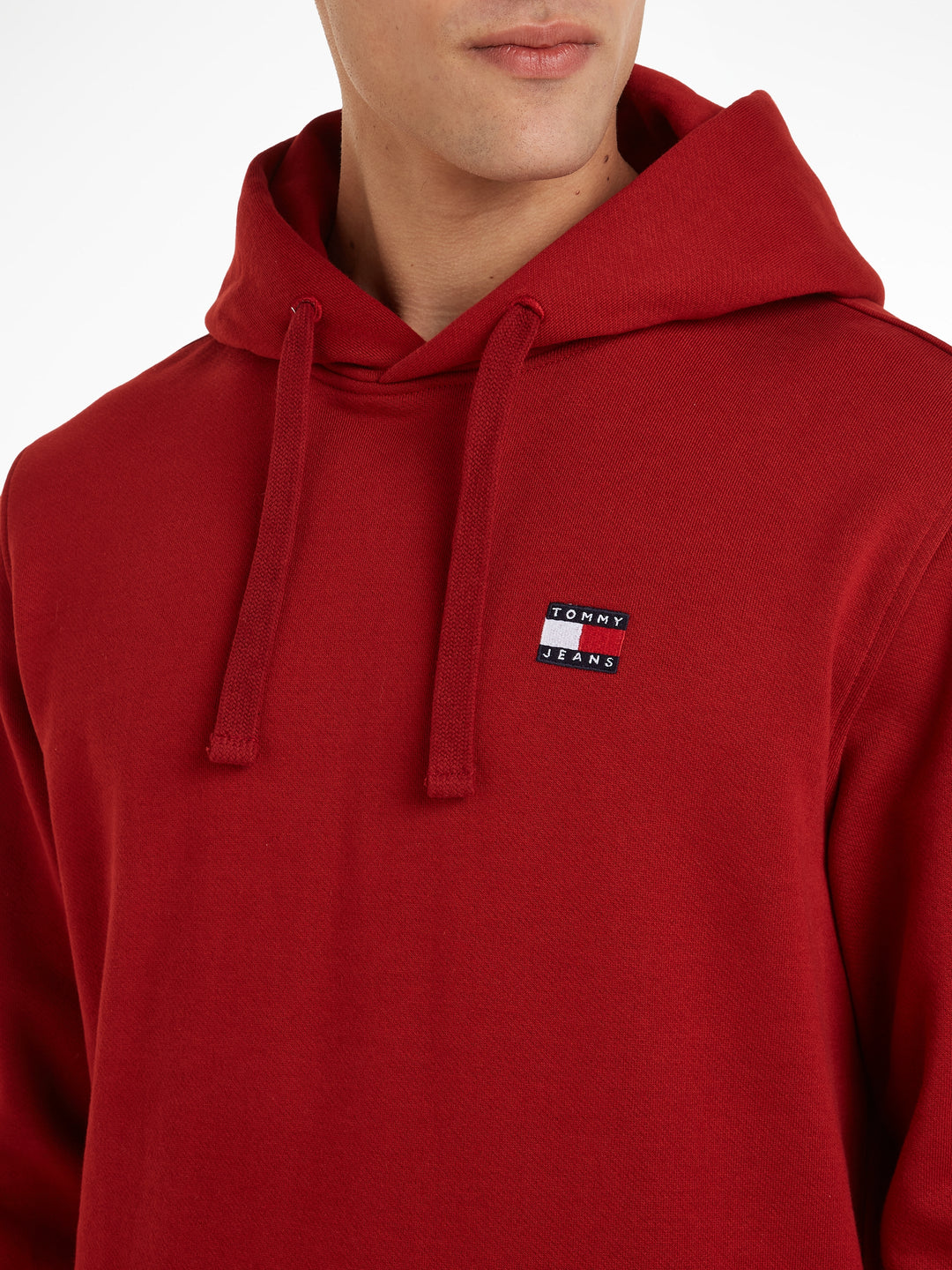TJM REG BADGE HOODIE EXT - MAGMA RED
