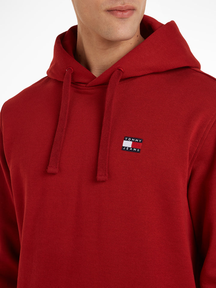 TJM REG BADGE HOODIE EXT - MAGMA RED