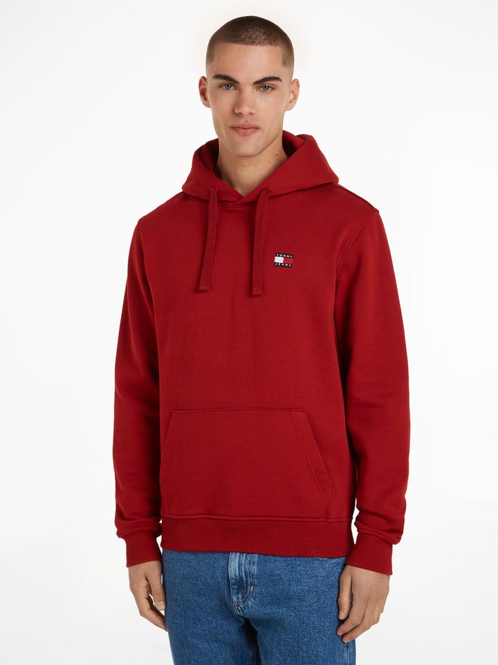 TJM REG BADGE HOODIE EXT - MAGMA RED