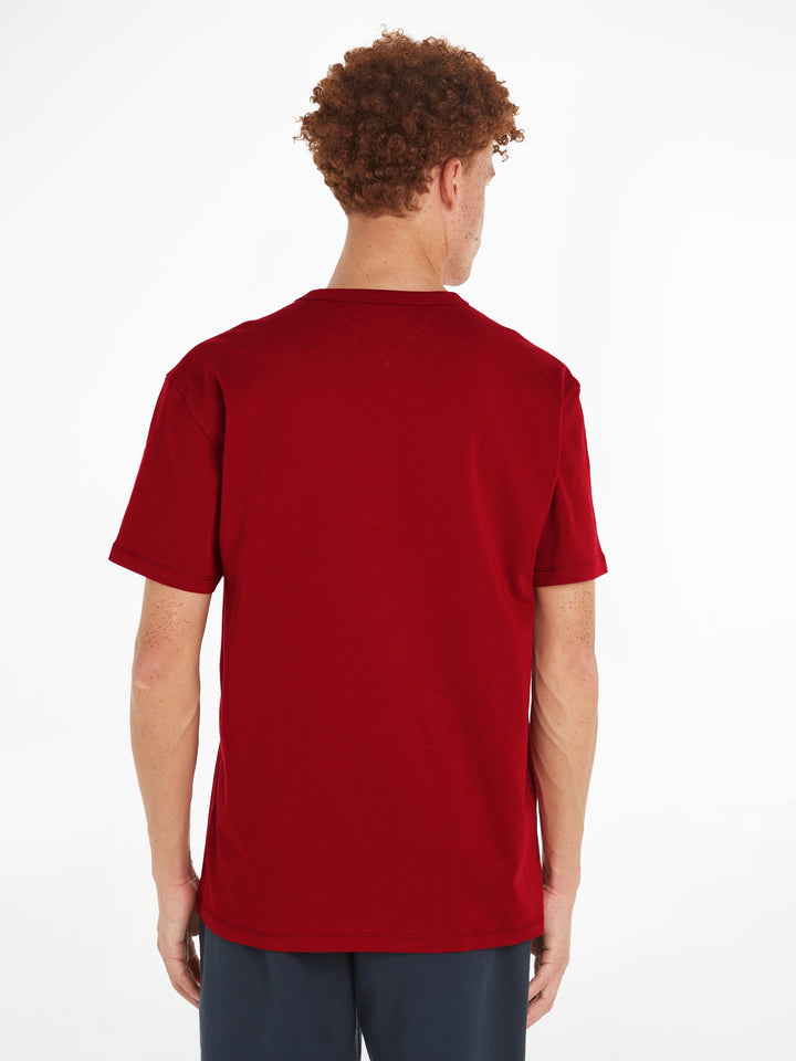 TJM REG BADGE TEE EXT - MAGMA RED