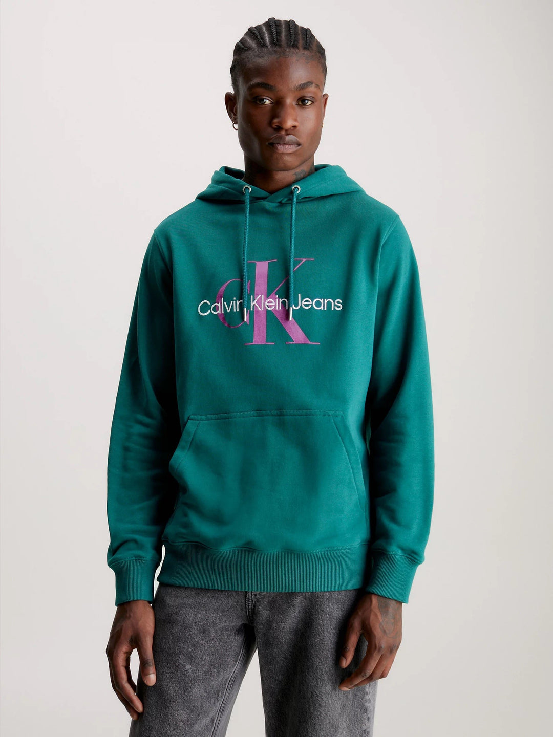 CKJ SEASONAL MONOLOGO REGULAR HOODIE